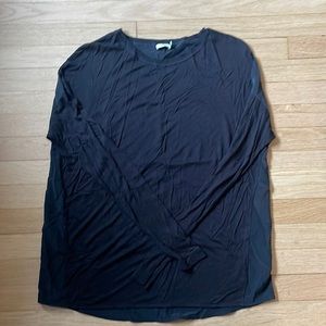 Vince long sleeve with silk back